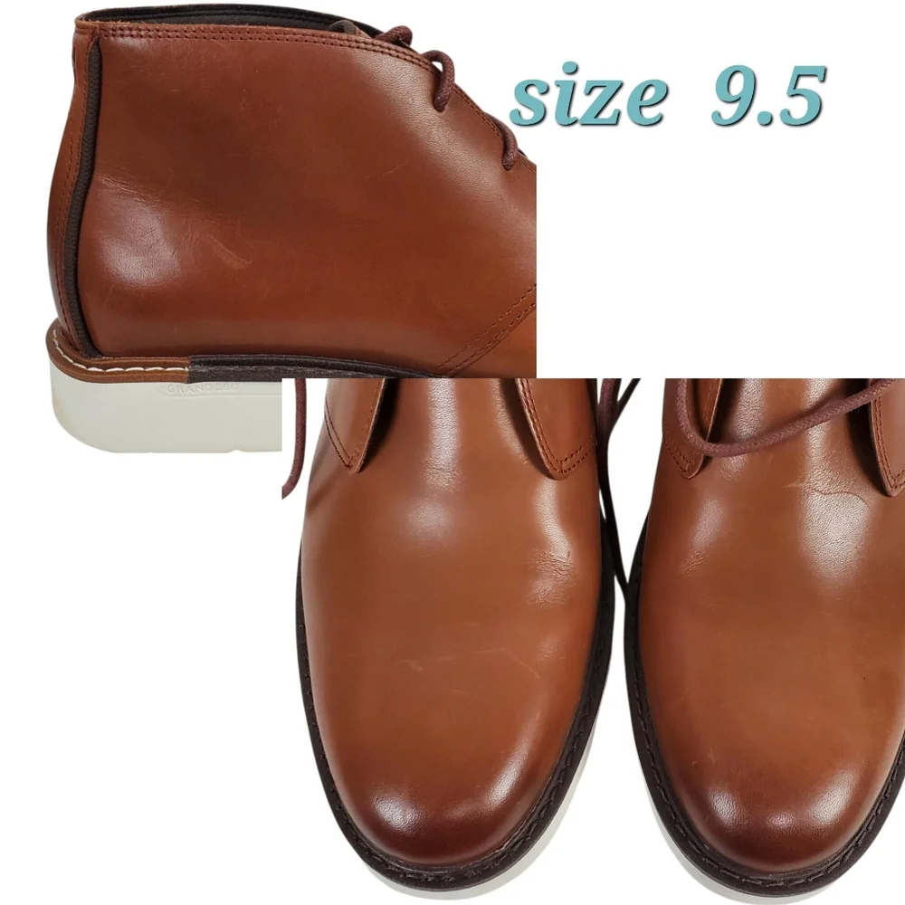 New Cole Haan grand 360 go to lace leather chukka boots woodbury preppy academia